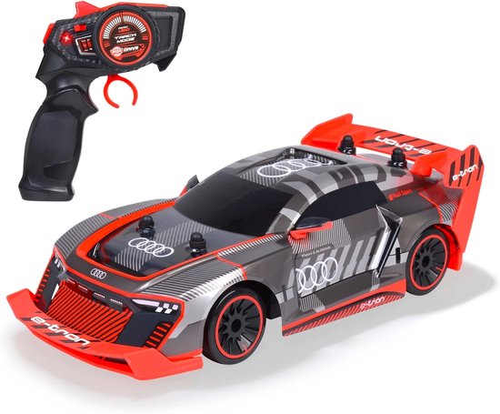 Rc drift car - Zwart en rood - 30 cm - 4WD RC Speelgoedauto met USB Oplaadbare Batterij - Voor Kinderen vanaf 6 Jaar