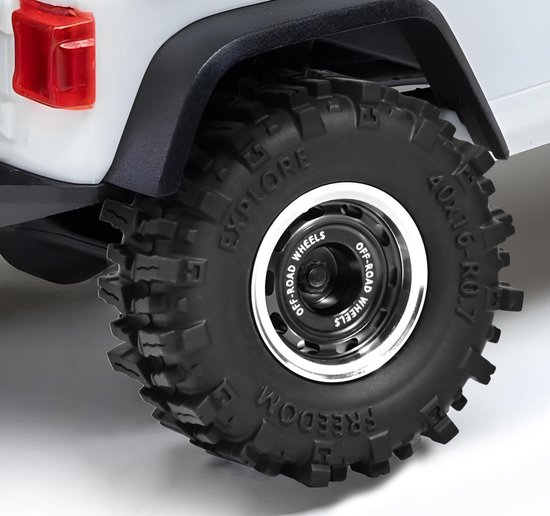 SolidKeus - RC Banden en Wielen 0,7 Inch voor Micro Crawler Zwart