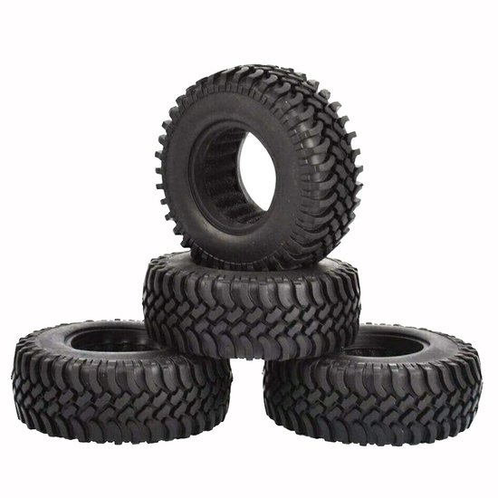 SolidKeus - 1.9 Inch Rubber Tyres voor 1:10 RC Crawler Auto's
