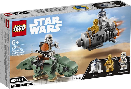 LEGO Star Wars Escape Pod vs. Dewback Microfighters - 75228