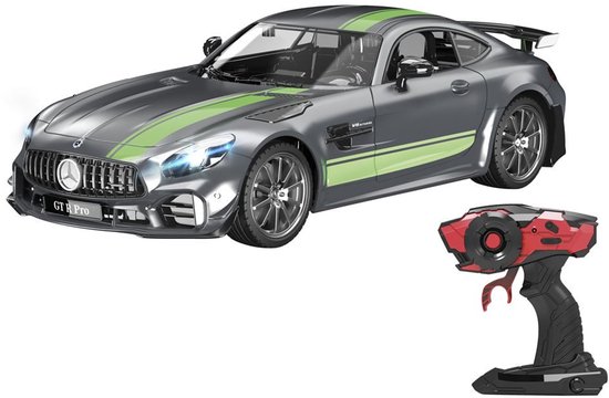 4Speed - Mercedes AMG 1/16 - Op afstand bestuurbare auto – 15 km/u, LED-verlichting voor en achter, 2,4 GHz