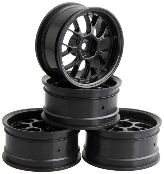 SolidKeus - 4 Stuks 1.9 Inch Plastic Velgen voor RC Auto's