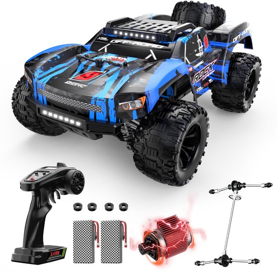 DEERC 9006E RC Auto 1:12 - 45 km/u Offroad Short Course Truck - 4WD All Terrain Bestuurbare Auto - Met 2 Accu's (40 Min Speeltijd) & Reservewiel