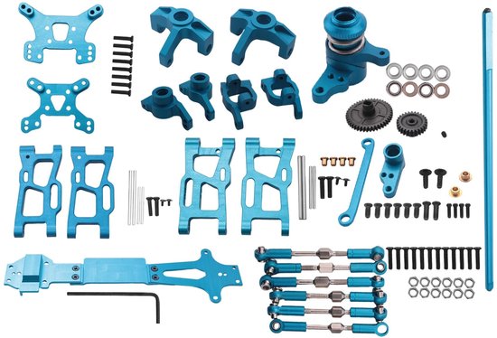 Omgoods - Upgrade Onderdelen voor RC Auto 1:14 met Metaal en Blauw
