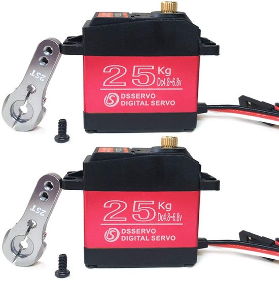 Solidchoice - Set van 2 Digitale Servo's voor RC Voertuigen