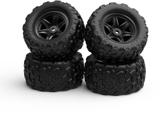 Solidchoice - Set van 4 Vervangbanden voor RC Off-Road Voertuigen