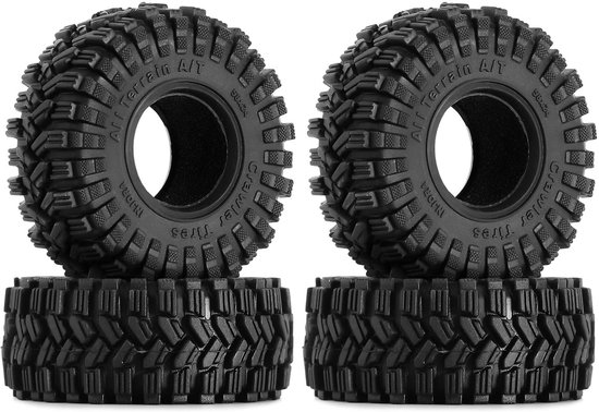 Solidchoice - 1.0 All Terrain Super King Puller Banden 58x24mm voor RC Crawler