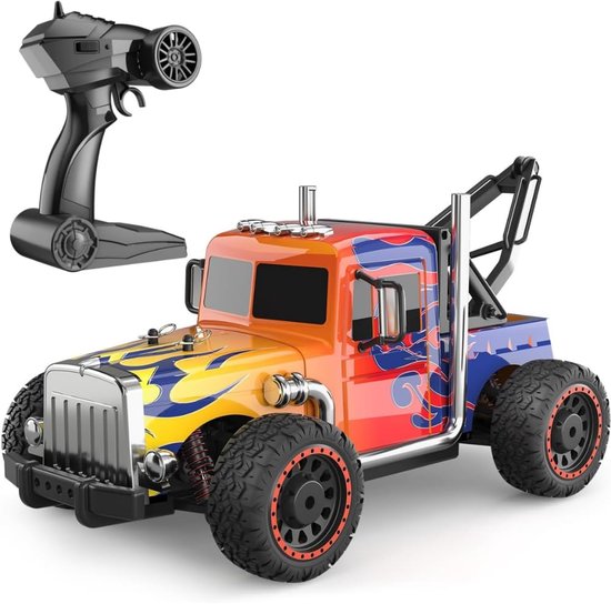 Tolvia RC Auto 4WD - Bestuurbare Off-Road Auto 1:16 - Tot 25 km/u - 2.4 GHz Afstandsbediening - Oplaadbare Raceauto voor Kinderen & Volwassenen