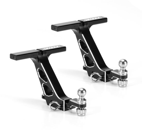 Solidchoice - CNC Aluminium Tow Bar voor 1/24 RC Crawler SCX24 Set van 2