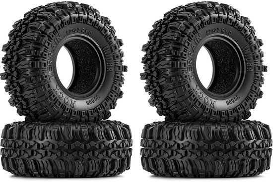 Solidchoice - Set van 4 Zachte Rubber Banden voor RC Crawler