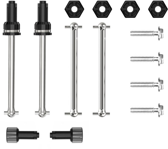 Solidchoice - Metal CVD Aandrijfas Set voor 1:14 RC Voertuigen