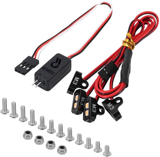 Solidchoice - 4LED Rock Lights Kit voor RC Crawler met Controller