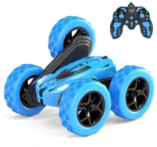4WD Stunt RC Auto – 360° Rotatie – Offroad Radiografische Auto met LED – 2.4GHz Afstandsbediening – Cadeau voor Kinderen van 6-12 Jaar – Robuuste Wielen