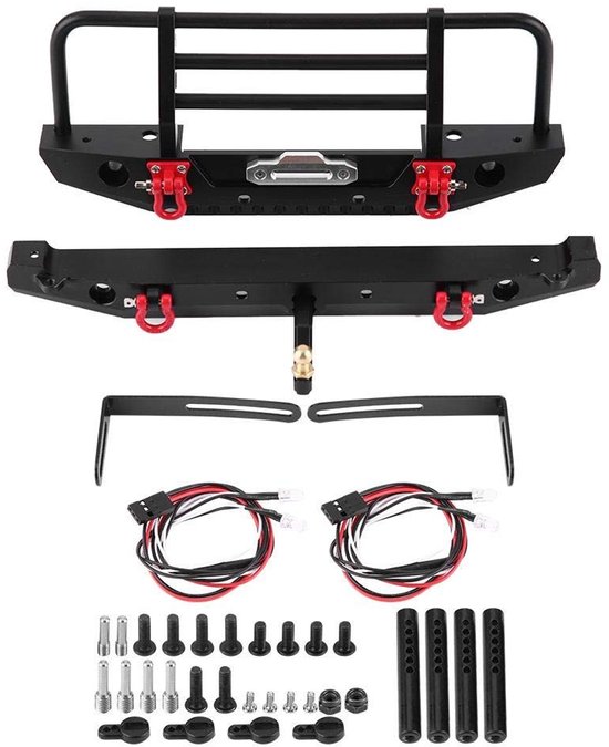 Solidchoice - RC Auto Bumper met LED Verlichting voor Traxxas