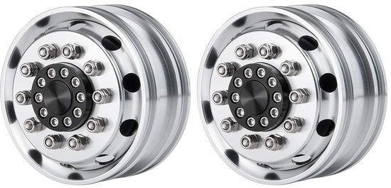 Solidchoice - Set van 2 Aluminium Voorwiel Rims voor RC Tractor