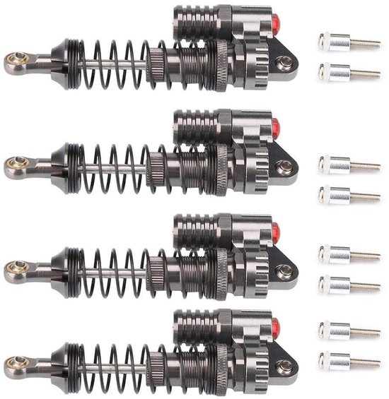 Solidchoice - RC Auto Schokdemperset Aluminium 4 Stuks