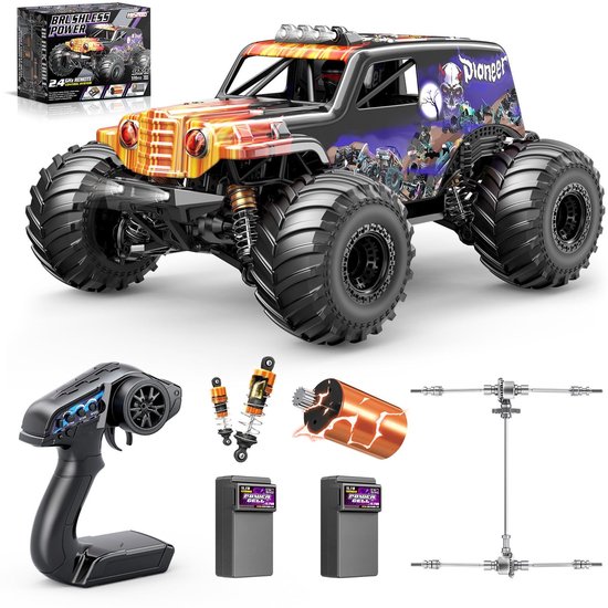 Solidchoice - 1/14 Brushless RC Auto tot 70km/h met Schokdempers
