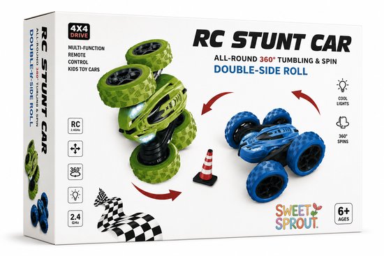 Sweet Sprout RC Voertuig - Stunt auto - groen