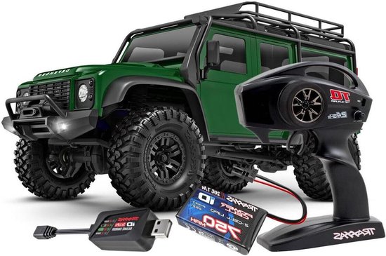 Schaalmodel Crawler - Terreinwagen Op Afstand - Buiten Spelen - Gedetailleerde Off-Road - 1:18 Schaal - Groen