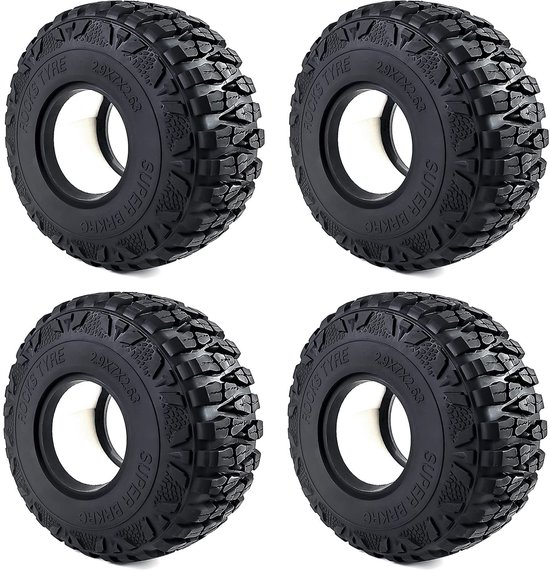 RC Banden 2.9 Inch voor 1/6 RC Crawler Auto - 4 Stuks