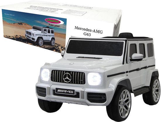 Jamara Elektrische Kinderauto - Auto - 460640 Elektrische Kinderauto Ride-on - Mercedes-AMG G 63 - Wit - 12 V Accu voertuig - Wit - Kinder Speelgoed