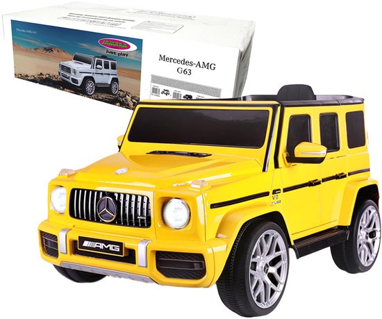 Jamara Elektrische Kinderauto - Auto - 460642 Elektrische Kinderauto Ride-on - Mercedes-AMG G 63 - Geel - 12 V Accu voertuig - Geel - Kinder Speelgoed