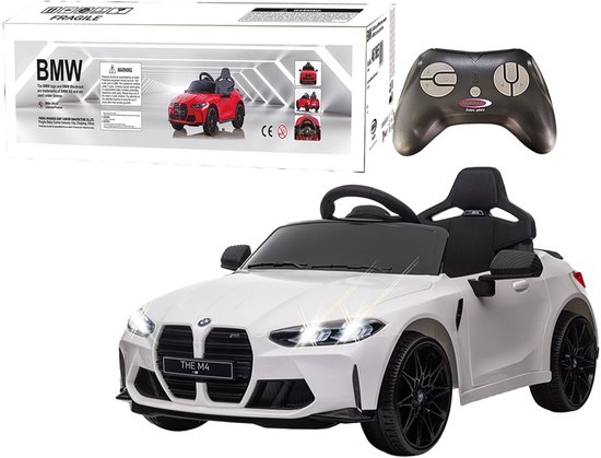 Jamara Elektrische Kinderauto - Auto - 461865 Elektrische Kinderauto Ride-on - BMW M4 - Wit - Ouderbediening - 12,6V Lithium Accu Accu voertuig - Wit - Kinder Speelgoed