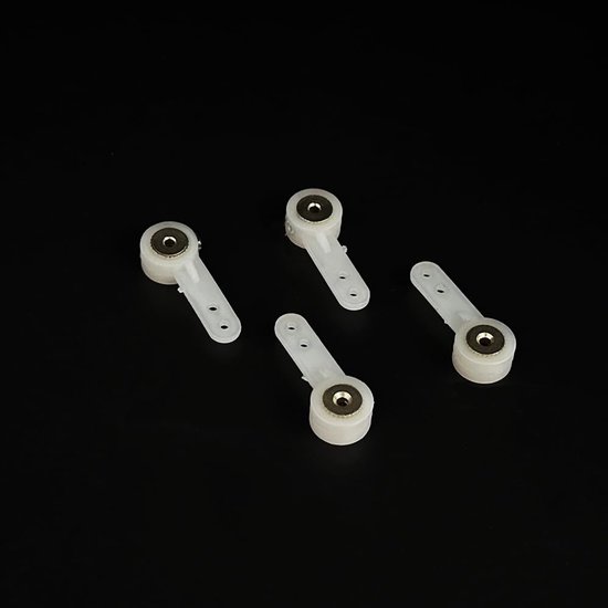 Set van 4 nylon scharnierarmen voor RC-vliegtuigen - 2mm gat