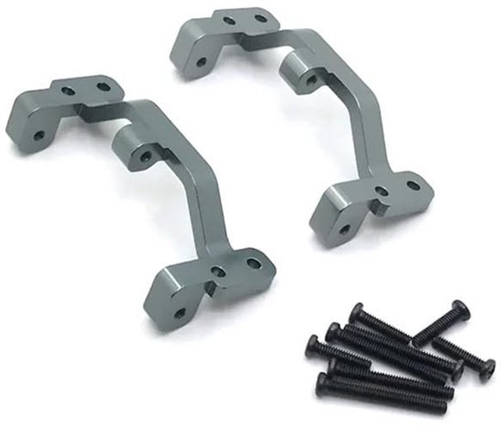 Metalen spoorstang houder - Geschikt voor 1/16 RC auto - Rood