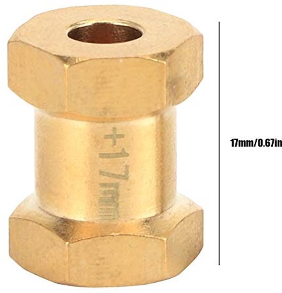 Messing Combiner Accessoire voor RC Auto - 17mm