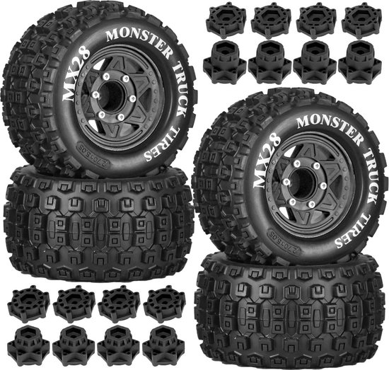 Elzusha - 2.8 Inch MX28 Tyres voor RC 1/10 Modellen