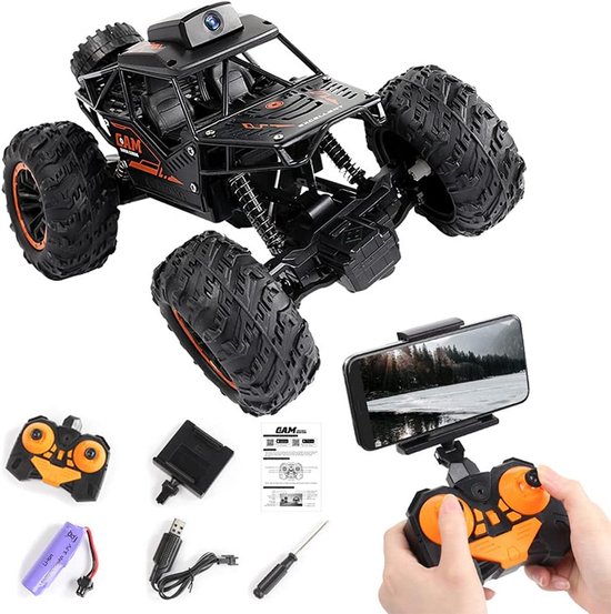 Snelle RC Auto Off-Road Truck met 5MP Camera en App Besturing