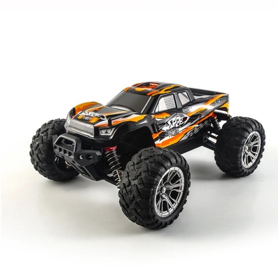 HOSHI N416 RC Bestuurbare Auto - 1:16 Off-Road Monster Truck - 4WD - 36 km/u Supersonic Fast Speed - 2.4 GHz Afstandsbediening - Spatwaterdicht - Oranje