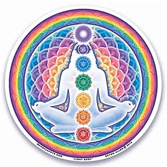 Raamsticker Light Body - set van 4 stuks - 10,5 cm - 10.5 cm