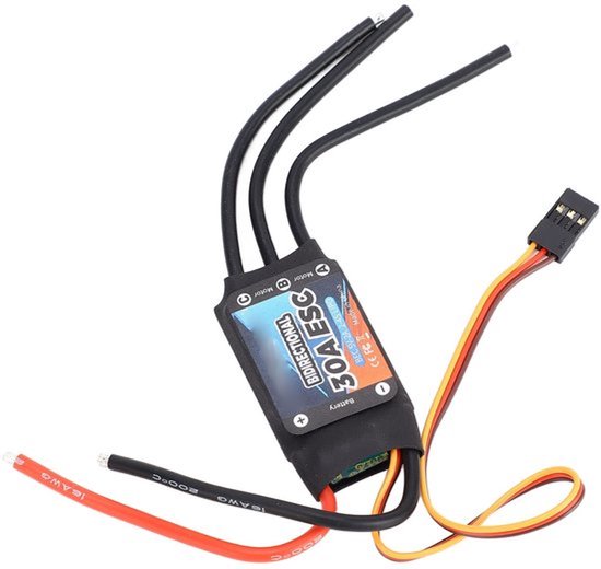 Allecto - Brushless ESC voor RC Boot - Directe Reverse en Plug Play - 30A - RC Boot