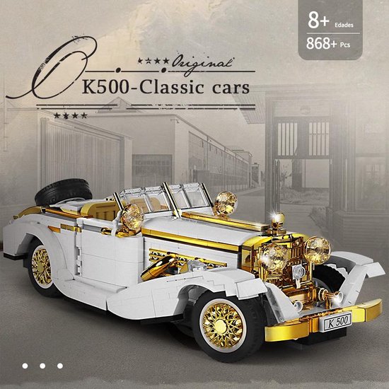 Mould King 10003 - K500 Oldtimer - Bouwset - 868 onderdelen - Lego compatibel - DIY