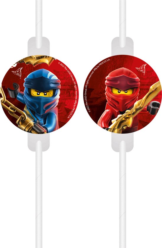 Vegaoo - 4 Lego Ninjago rietjes