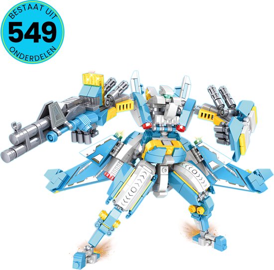 Sky Conqueror Robot Speelgoed Set - Geschikt Voor Lego - Vanaf 6 Jaar - 549 Bouwstenen - Bouwset - STEM Speelgoed - Bouwsets - Bouwspeelgoed - Inclusief Handleiding