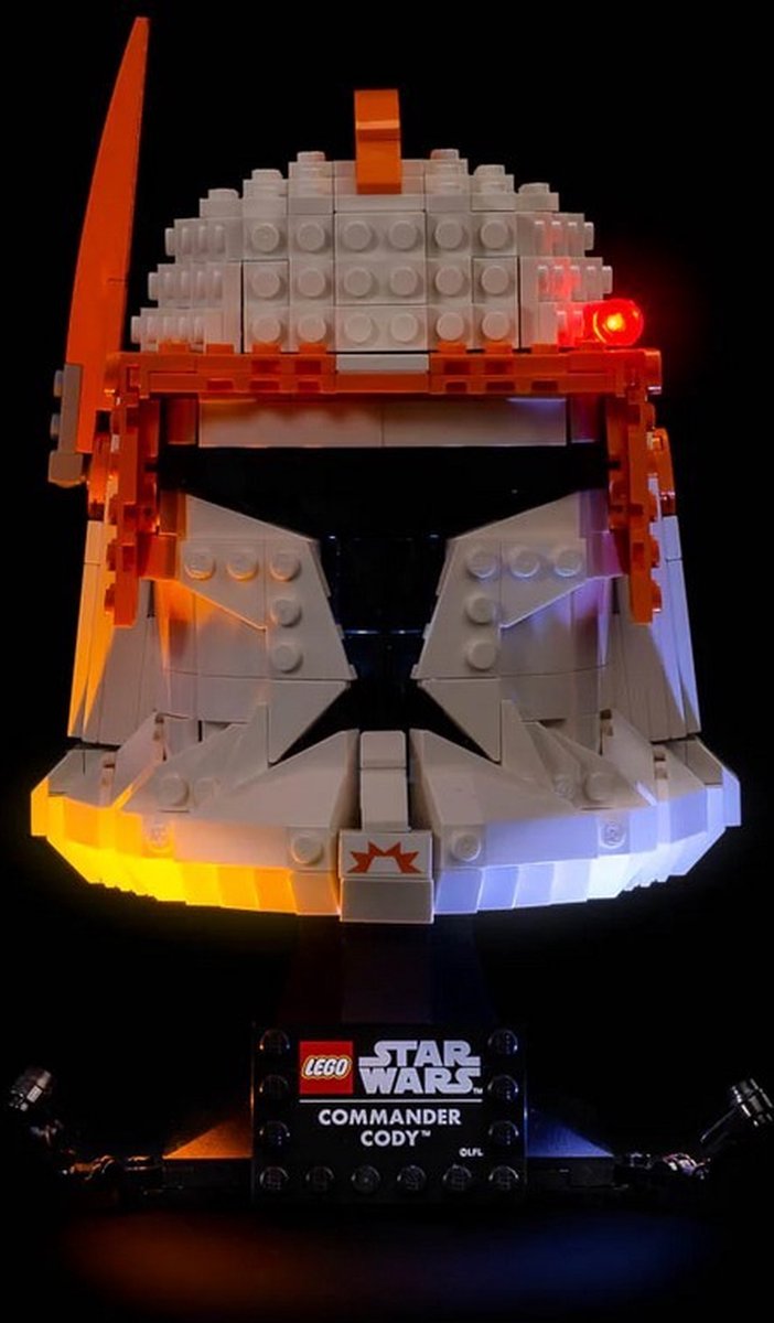 Light My Bricks - Verlichtingsset geschikt voor LEGO Star Wars Clone Commander Cody Helmet 75350