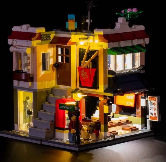 Light My Bricks - Verlichtingsset geschikt voor LEGO Downtown Noodle Shop 31131