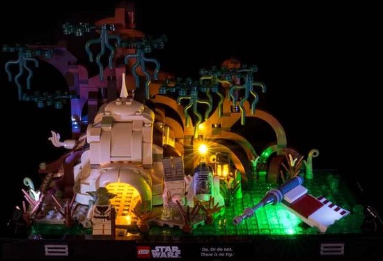 Light My Bricks - Verlichtingsset geschikt voor LEGO Dagobah Jedi Training Diorama 75330