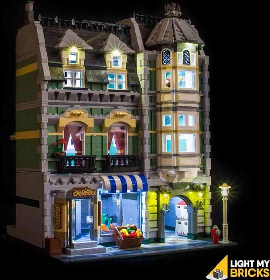 Light My Bricks - Verlichtingsset geschikt voor LEGO Green Grocer 10185