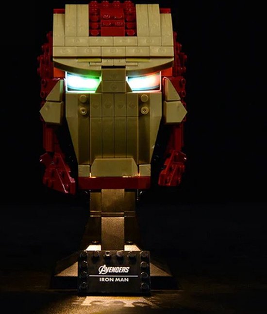 Verlichtingsset geschikt voor LEGO 76165 Iron Man Helmet