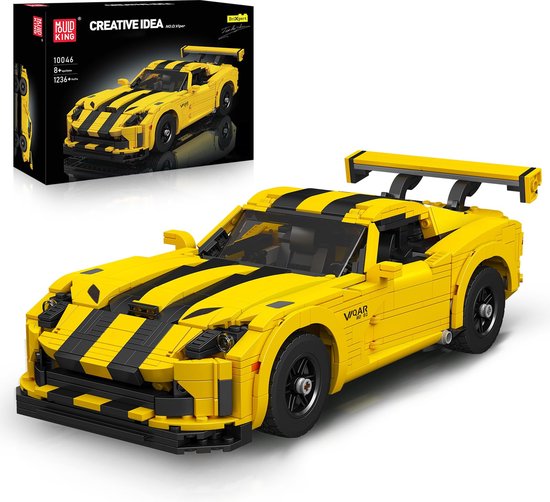 Mouldking 10046 - Dodge Viper - 1236 onderdelen - Bouwset - Lego compatibel