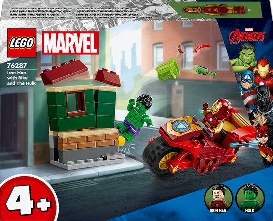 LEGO Marvel - Iron Man met motor en de Hulk Avengers Set - 76287