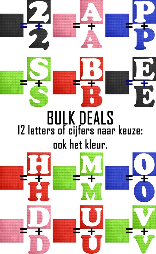 Bouwplaat / Grondplaat - Uitgesneden letters & cijfers: BULK DEAL: 12 letters of cijfers - Geschikt voor LEGO - city stenen 32 x 32 noppen - bouwplaat - groot city classic technic - cadeau - speelgoed