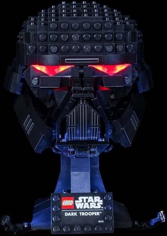 Light My Bricks - Verlichtingsset geschikt voor LEGO Dark Trooper Helmet 75343