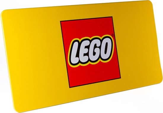 Lego metalen bord geel