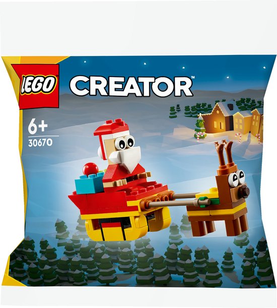 LEGO De kerstman op een sleetocht - 30670