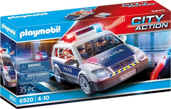 PLAYMOBIL City Action Politiepatrouille met licht en geluid - 6920